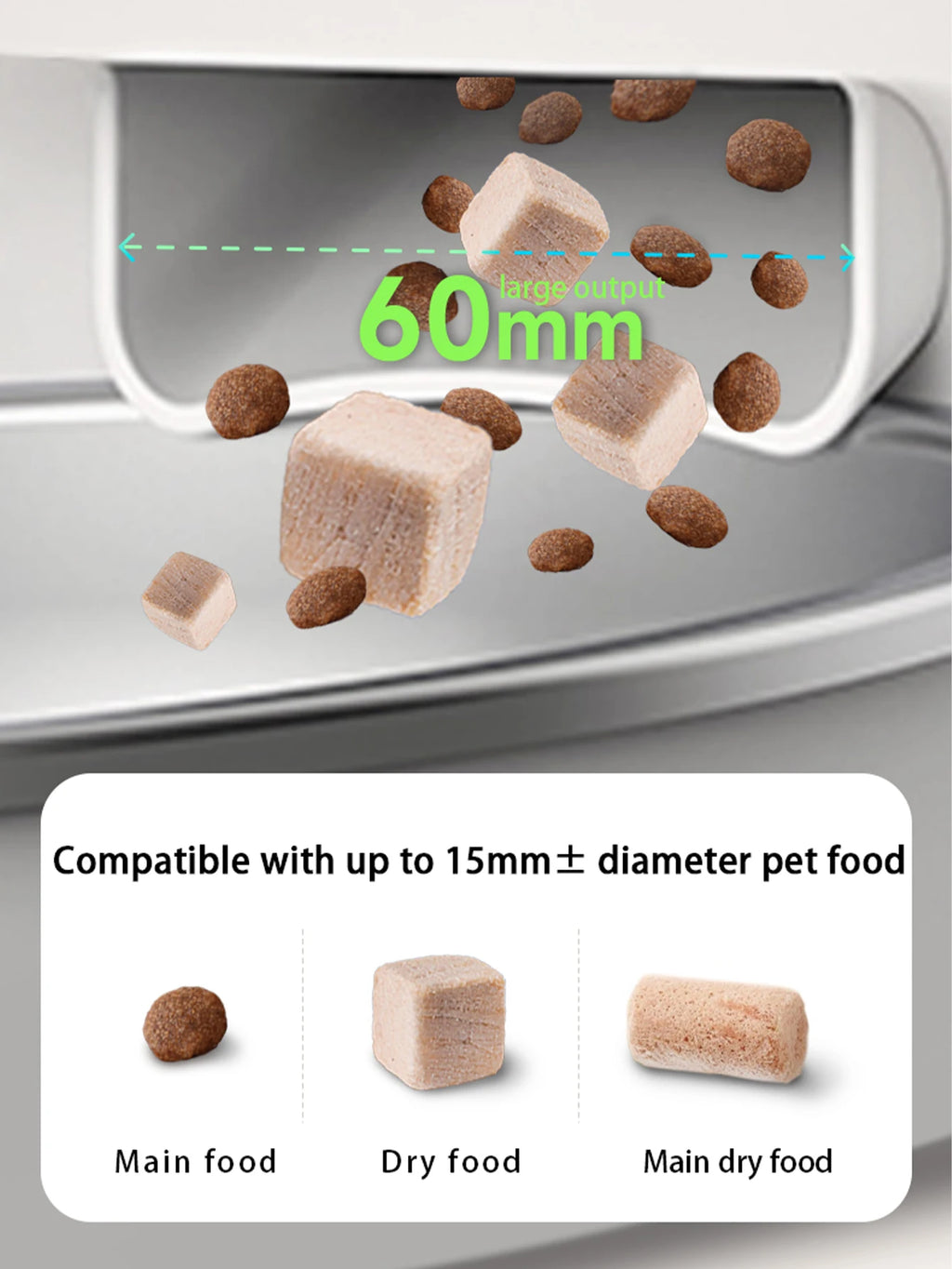 Karmnik z kamerą 1080p i noktowizją — rozmowa z pupilem, WiFi 5 GHz, 2 L lub 4 L